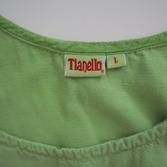 Vintage Tianello Green Tencel Tank Top | L - Picture 2 of 4